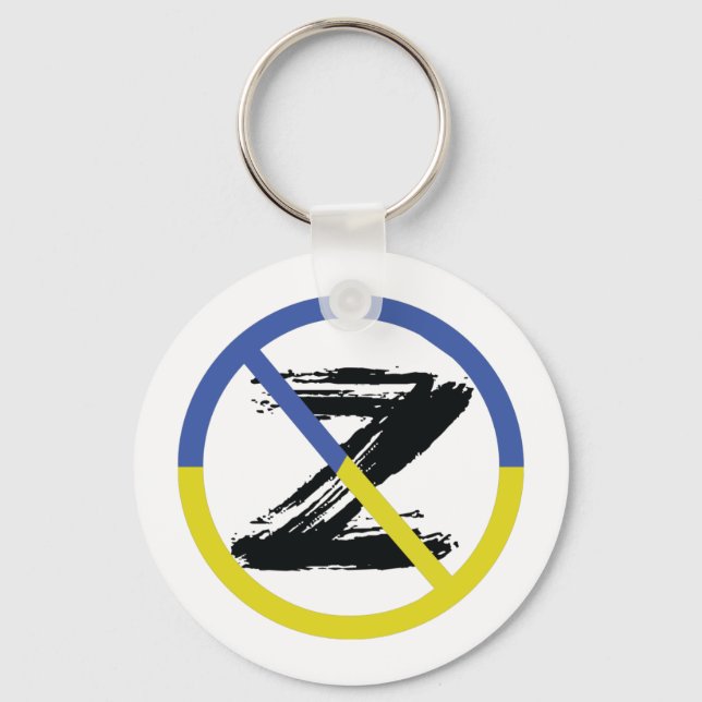 Stop war in Ukraine Throw Pillow Key Ring (Front)