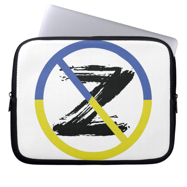 Stop war in Ukraine Throw Pillow Laptop Sleeve (Front)