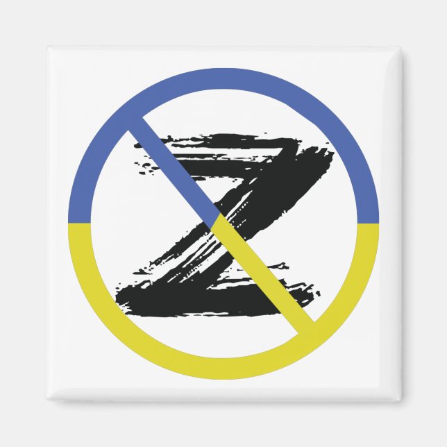 Stop war in Ukraine Throw Pillow Magnet (Front)