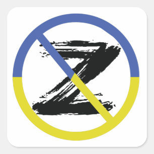 Stop war in Ukraine Throw Pillow Square Sticker