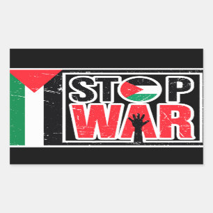 Stop War - Palestinian Lives Matter Freedom Free  Rectangular Sticker