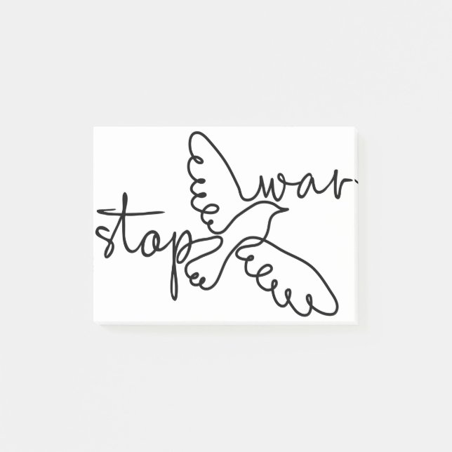 Stop War Post-it Notes (Front)