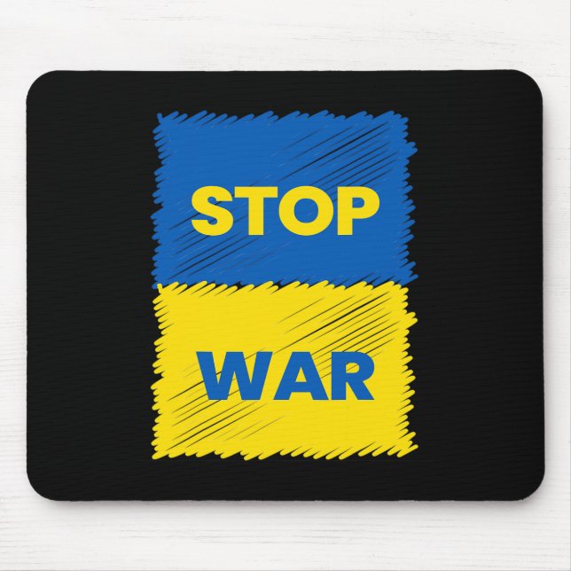 Stop War - Save Ukraine - Stop The War In Ukraine  Mouse Pad (Front)