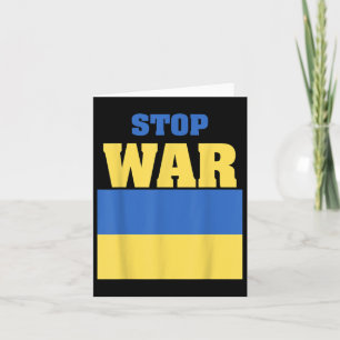 Stop War - Ukraine Card