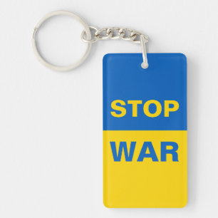 Stop War Ukraine Ukrainian Key Ring