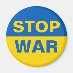 Stop War Ukraine Ukrainian Magnet