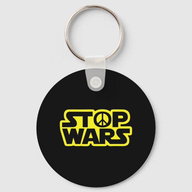 Stop Wars In Ukraine  Ukraine Support  Key Ring (Front)