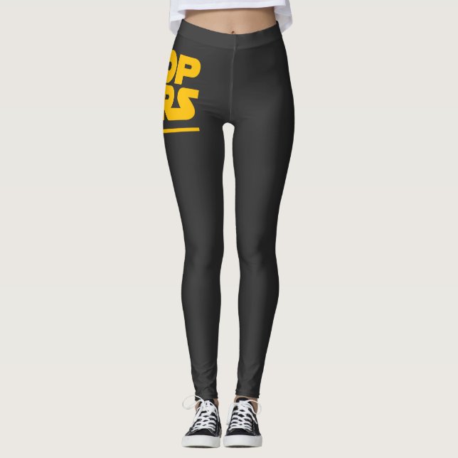 Stop Wars Parody Logo Leggings (Front)