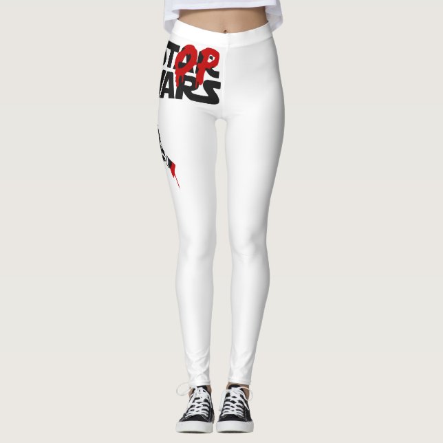 Stop Wars Parody Logo Leggings (Front)