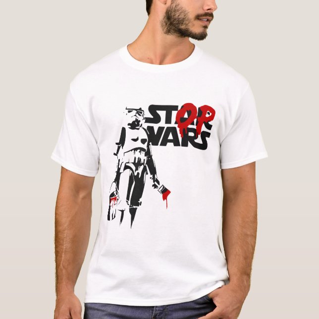 Stop Wars Parody Logo T-Shirt (Front)