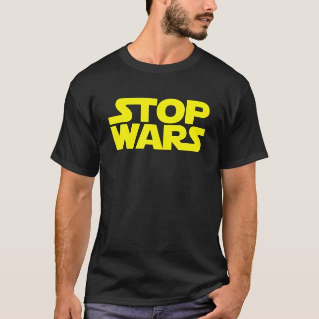 Stop Wars Peace Anti War Positive Vibe No War Ukra T-Shirt (Front)