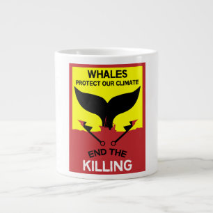 Stop Whale Hunting Ban Whaling Marine Protection Large Coffee Mug