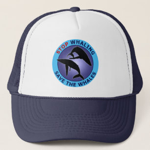 Stop Whaling Save The Whales Trucker Hat