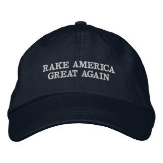 Stop wildfires! RAKE America Great Again. Embroidered Hat
