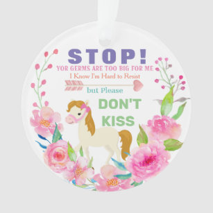 Stop! Your Germs are Too Big for Me! Ornament