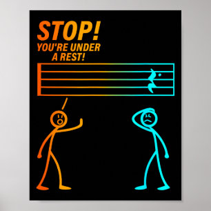 Stop You're Under A Rest _ Funny Music Teacher  Poster