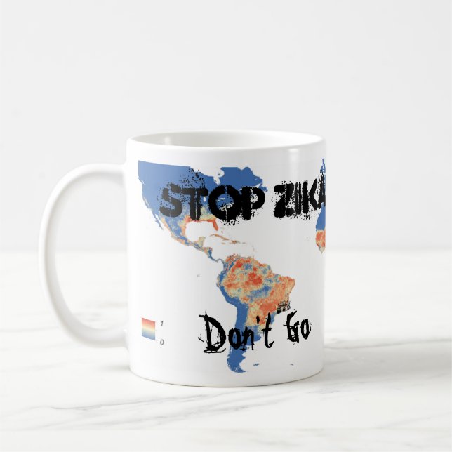 Stop Zika / Support Research Mug by RoseWrites (Left)