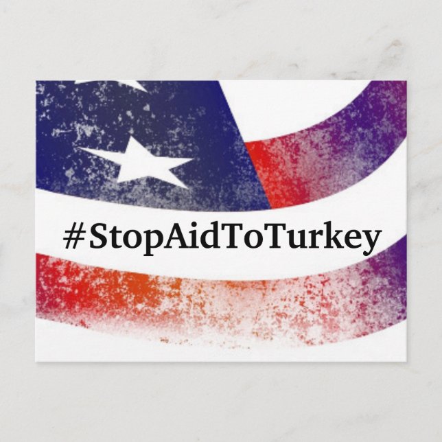 #StopAidToTurkey Postcard (Front)