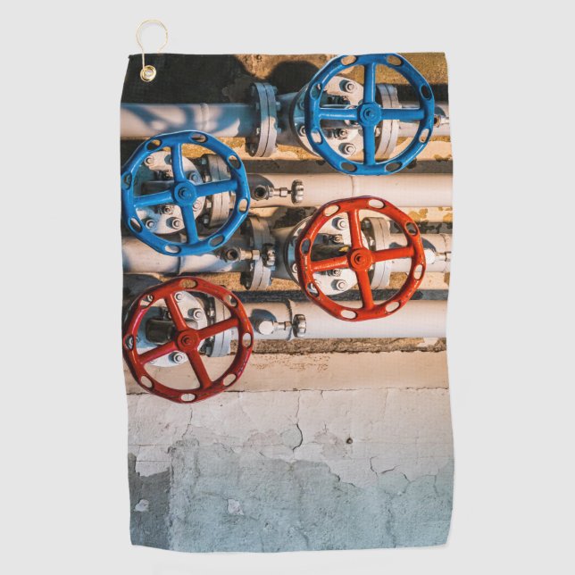 Stopcock in the Schiffbau, Zurich Golf Towel (Front)