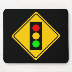 Stoplight Ahead Mouse Pad