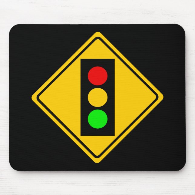 Stoplight Ahead Mouse Pad (Front)