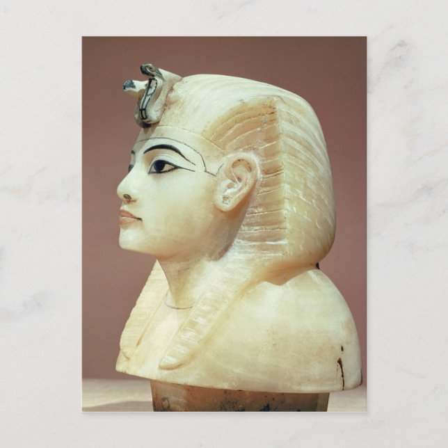 Stopper from one of the canopic urns postcard (Front)