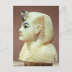 Stopper from one of the canopic urns postcard
