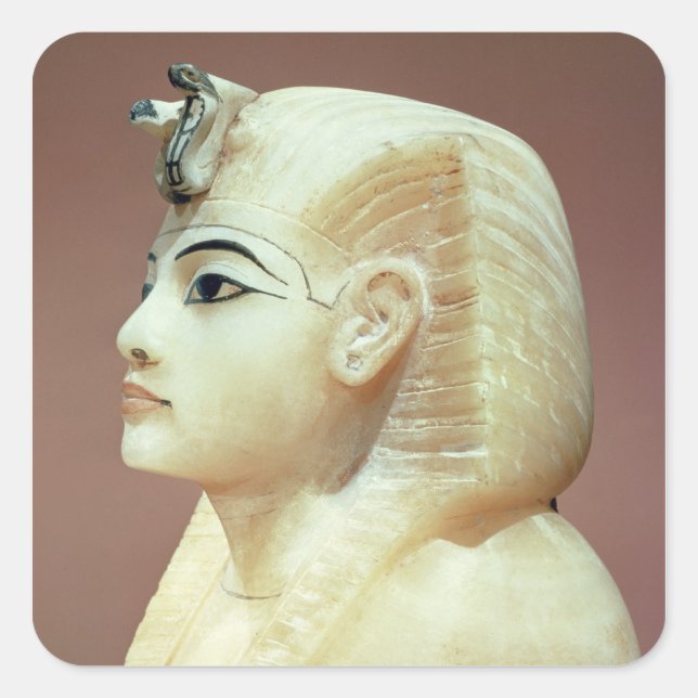 Stopper from one of the canopic urns square sticker (Front)