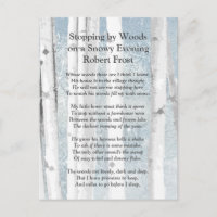 Stopping by Woods Snowy Evening Robert Frost Poem