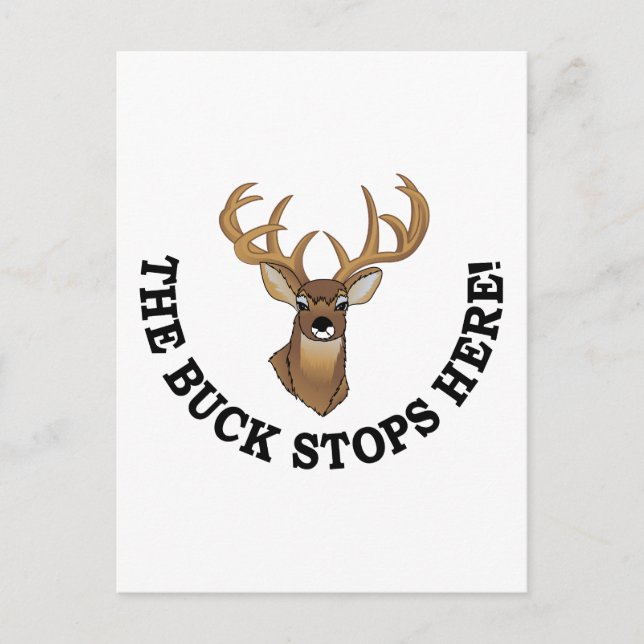 Stops Here Postcard (Front)