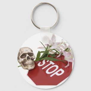 StopSignSafety051409 Key Ring