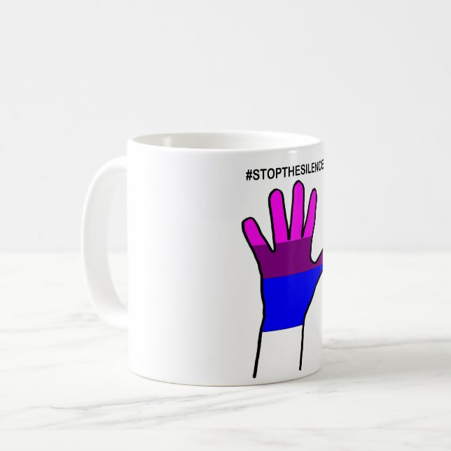 stopthesilence bi coffee mug (Front Left)