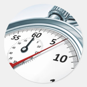 stopwatch classic round sticker