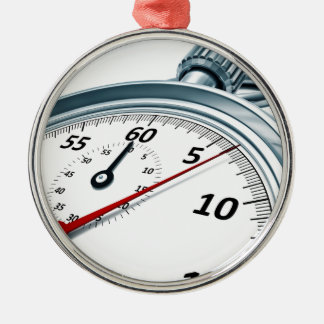 stopwatch metal tree decoration