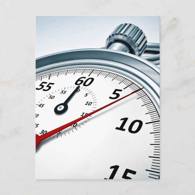 stopwatch postcard (Front)