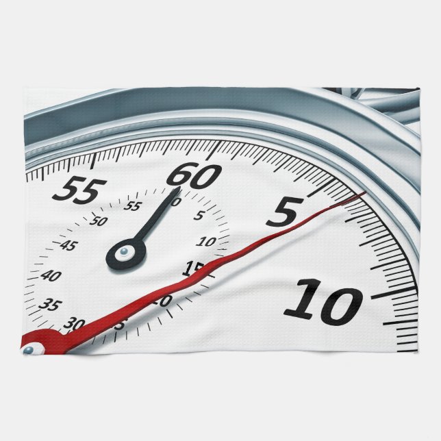 stopwatch tea towel (Horizontal)