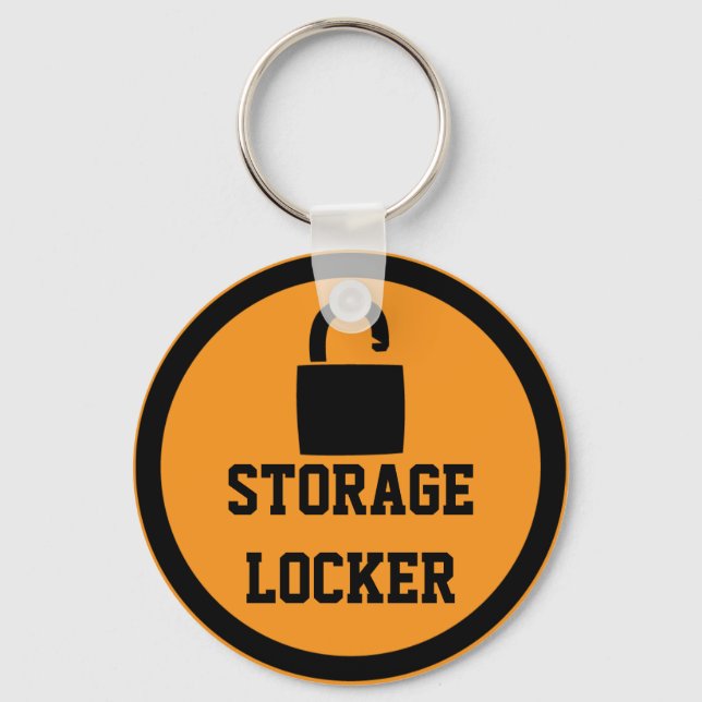 Storage Locker Orange Key Ring (Front)