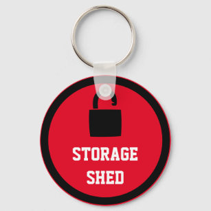Storage Red Shed  Key Ring
