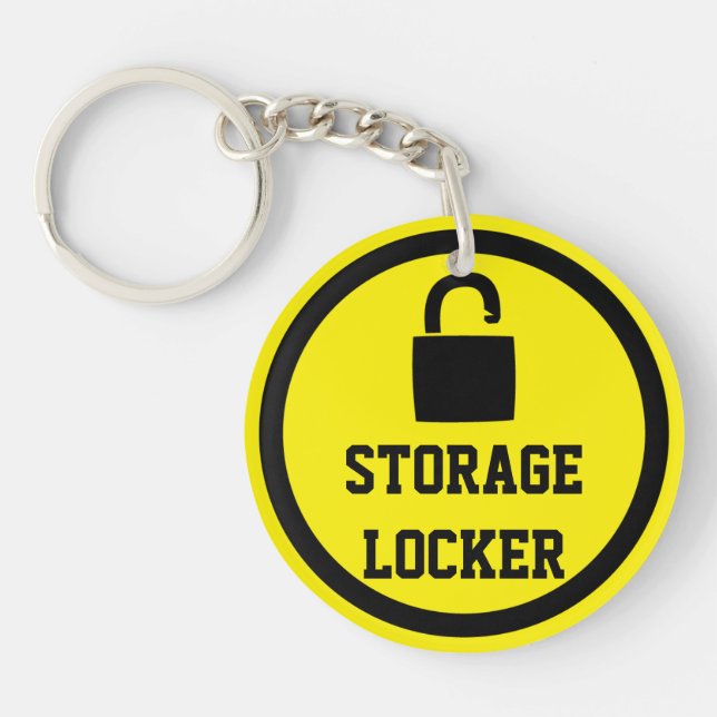 Storage Space Locker Key Ring (Front)