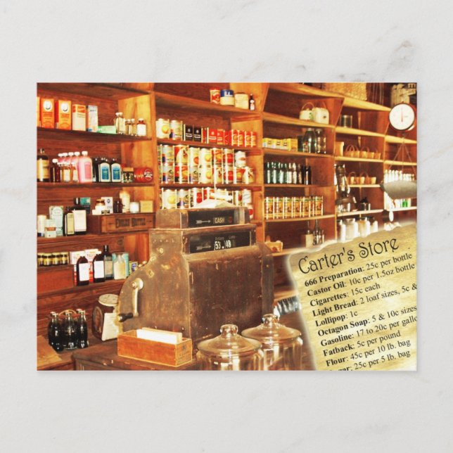 Store at Jimmy Carter Boyhood Farm, Plains, GA Postcard (Front)