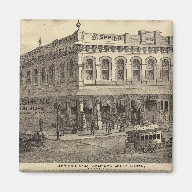Store, brewery, San Jose Magnet (Front)