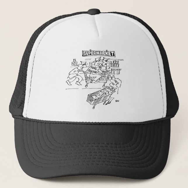 Store Detectives at a Supermarket Trucker Hat (Front)