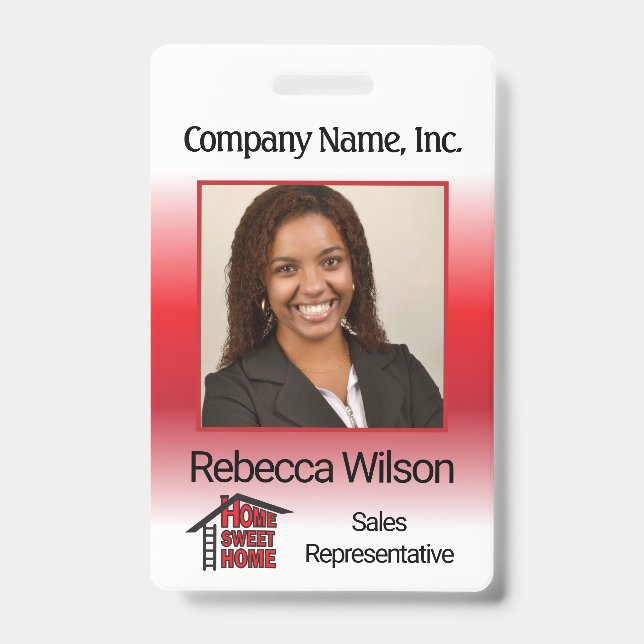 Store Employee - Red ID Badge (Front)