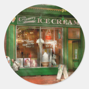 Store Front - Alexandria, VA - The Creamery Classic Round Sticker
