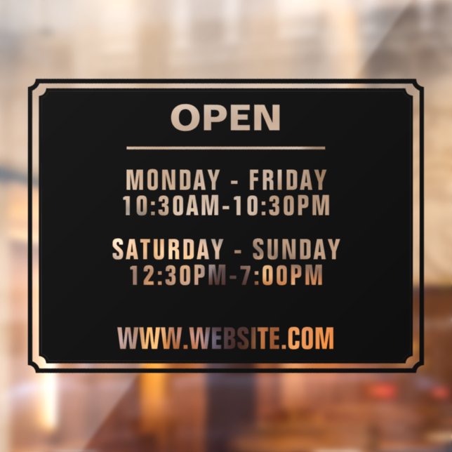 Store Hours Of Operation Website Black Transparent (Sheet 2)