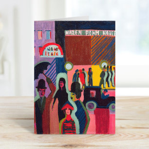 Store in the Rain   Ernst Ludwig Kirchner Card