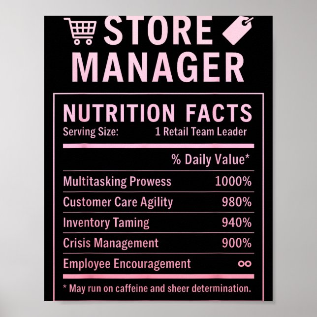 Store Manager  Poster (Front)