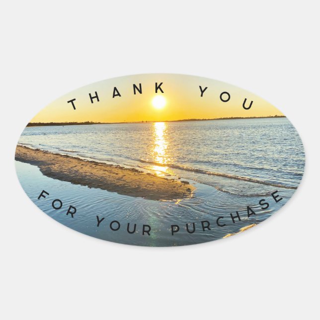 Store Thank you Purchase Stickers (Front)