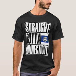 Storecastle: Straight Outta Connecticut Flag Pride T-Shirt