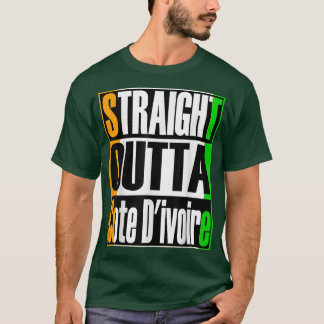 Storecastle Straight Outta Cote D'ivoire Ivory Coa T-Shirt